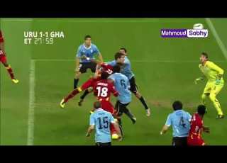 مباراة الاثارة والجنون بين الاوروجواي وغانا 1 1 في ربع نهائي كأس العالم 2010 رؤوف خليف HD