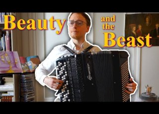 La Belle Et La Bête C Est La Fête Be Our Guest Accordion Cover