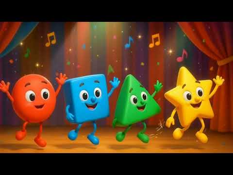 أغنية الأشكال لتعلم الإنجليزية Fun Shapes Dance To Learn English For Kids