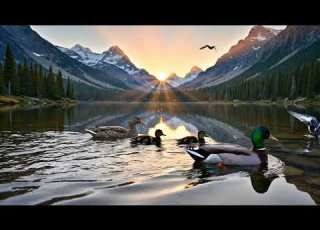  Mountain Lake Sunrise