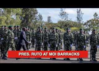  Earlier President Ruto At Moi Barracks Passing Out Parade Uasin Gishu