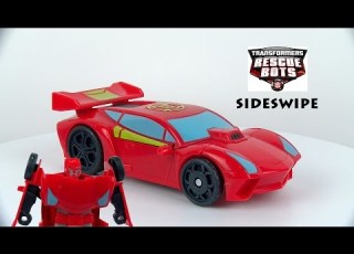 New 2016 Transformers Rescue Bots Sideswipe Race Car Playskool Heroes 4K