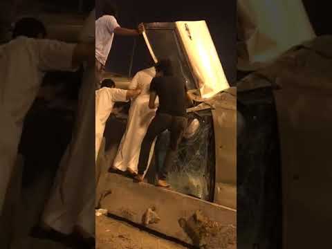 حادث مروري بالعيد على طريق الحرمين بجدة