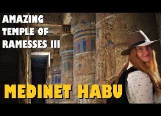 THE BRONZE AGE COLLAPSE MONUMENT MEDINET HABU TEMPLE LUXOR EGYPT