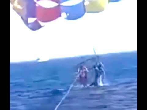 Graphic Giant Shark Attacks Man Parasailing In Aqaba Jordan
