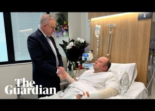 Prime Minister Meets The Australian Hero Ahmed Al Ahmed In Hospital