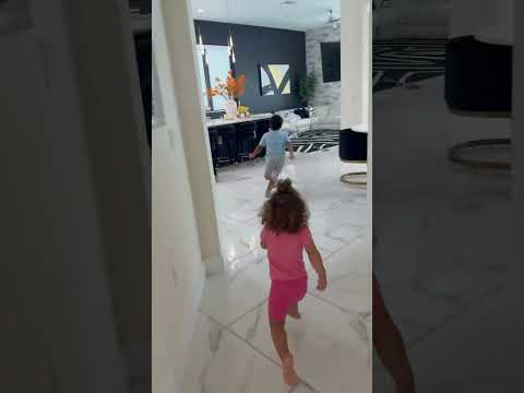 Mom Plays The Floor Is Lava With Son And Daughter Shorts