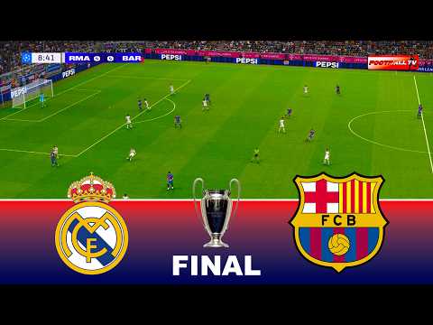 Real Madrid Vs Barcelona UEFA Champions League 2026 Final Ft Mbappe Yamal Pes 21 Gameplay