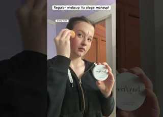 Regular Vs Stage Makeup Actinglife Acting Makeuptutorial Makeup Theatre Stage