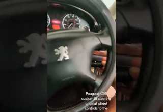 Peugeot 406 Custom Fit Original Steering Wheel Controls To The Android Head Unit