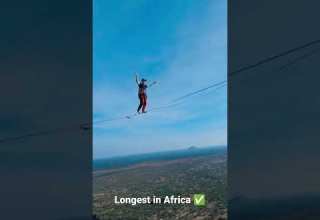 Wildest Slacklining Kenya Samburu Africa Redbull