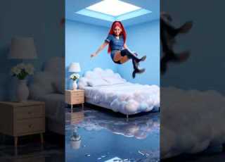 K Pop Demon Hunters Jump On A Bed Of Food Kpopdemonhunters Shorts Kpop Rumi Demonhunters