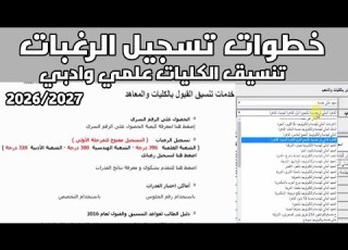 Steps To Register Preferences College Admission Coordination For Science And Arts 2026 How To