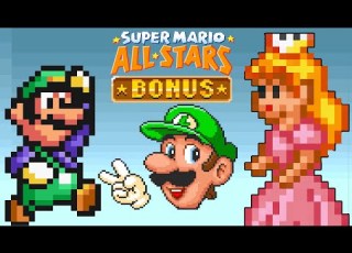 SUPER MARIO ALL STARS SUPER MARIO BROS Full Game As Luigi