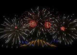 4K Adele Set Fire To Rain Synchronized Fireworks Show