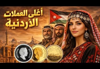 أغلى العملات الأردنية المعدنية الذهبية والفضية