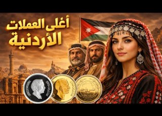 أغلى العملات الأردنية المعدنية الذهبية والفضية