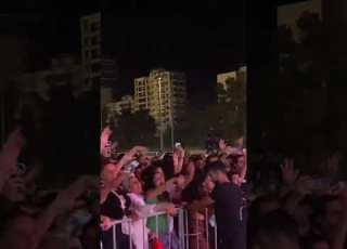 حفل ويجز في لبنان ورفع علم فلسطين مجددا