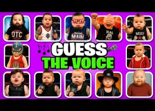  Guess The Baby Wrestler Voice Babyface Challenge