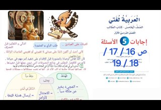 حل أسئلة قصة الهدهد و ملكة سبأ صفحة 16 17 18 19 الصف الخامس كتاب الطالب