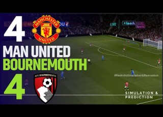  MANCHESTER UNITED 4 4 BOURNEMOUTH PREMIER LEAGUE 2025 26 Match Simulation Recreation