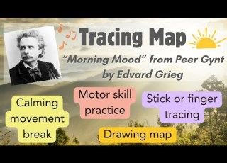 Musical Tracing Map Grieg Morning Mood Calming Movement Activity For Classroom