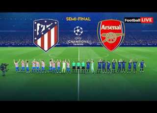 ATLETICO MADRID Vs ARSENAL UEFA Champions League 2026 Semi Final Full Match Simulation PES