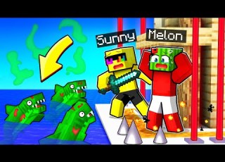 Zombie Sharks VS Most Secure Base In Minecraft