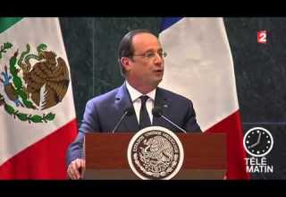 François Hollande El Corazon Con El Corazon Avec Le Mexique