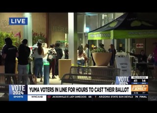 Voters Had To Wait In Line For Hours To Cast Their Ballots In Yuma