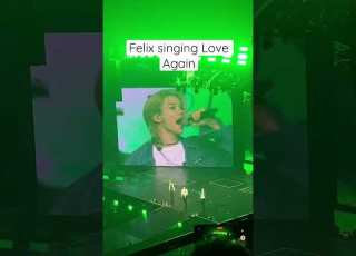  Felix Singing Love Again StrayKidsinManila Straykids ManiacTourinManila Skz Felix