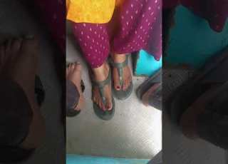  Indian Footsie On Bus