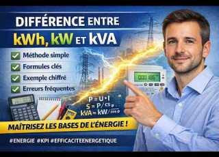 Difference Between KWh KW And KVA Clear Explanation In French