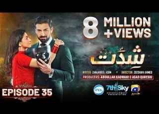  Shiddat Episode 35 Eng Sub Muneeb Butt Anmol Baloch Digitally Presented By PEL 3rd June 2024