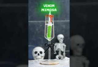 Venom Mimosa Cocktail Recipe Halloween Bar Bartender Drinks Cocktails Bar Mimosa Sa