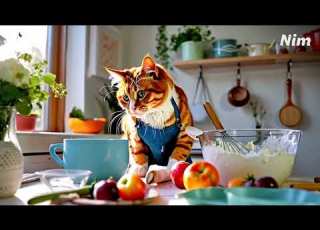  اغنية منقوشة زعتر للاطفال A Beautiful Song Cat For Kids About Levantine Arabic Culture