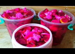 الطرشي الأحمر العراقي باسهل طريقه طرشي الشتاء