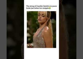  The String Of Camilla Cabello Ice Purse Broke Just Before Her Metgala Camilacabello Trendingshorts
