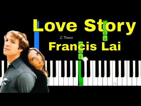 Love Story Francis Lai Easy Piano Tutorial