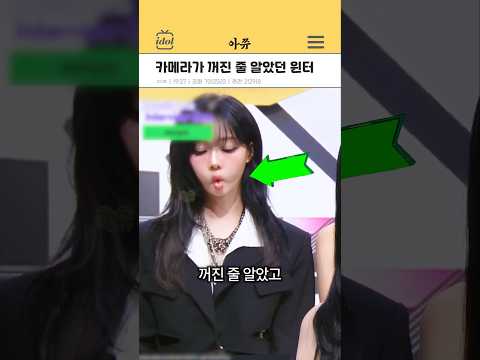 카메라가 꺼진 줄 알았던 윈터 Kpop Shorts