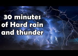  30 Minutes Of Heavy Rain And Thunder HQ Sleep Study Meditation Anxiety