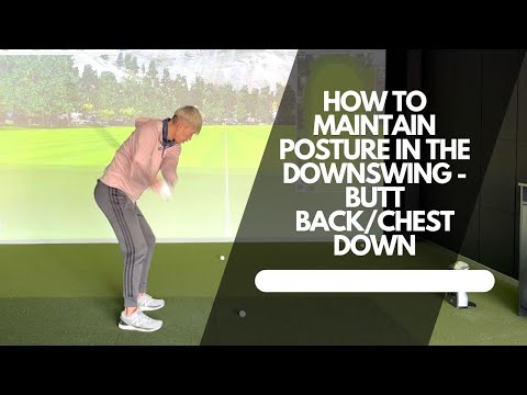 How To Swing Without Early Extension Keeping Butt Back And Chest Down In The One Motion Swing