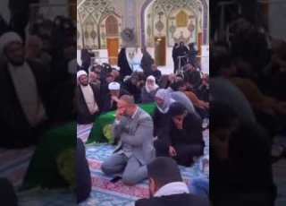  نعي في ضريح الامام علي عليه السلام على جنازة المرحوم ابو خزعل الساعدي