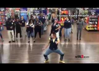  Walmart Employees Roll It Back With EPIC Cupid Shuffle Dance