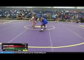  165 Lbs Round 2 Maddie Hayden MI Vs BraiJon Brooks KY F65c