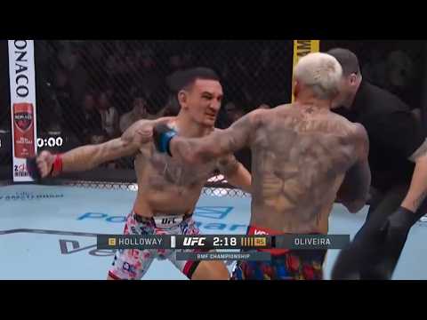 Charles Oliveira Vs Max Holloway 2 FULL FIGHT RECAP