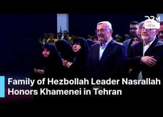  Hezbollah Leaders Families Pay Tribute To Khamenei At Historic Tehran Funeral AQ1G