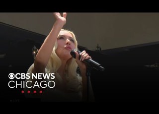  Christina Aguilera Performs What A Wonderful World At Obama Center Opening Ceremony
