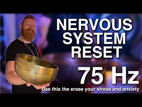 Nervous System Reset 75 HZ Low Frequency Sound Healing 3 Hour