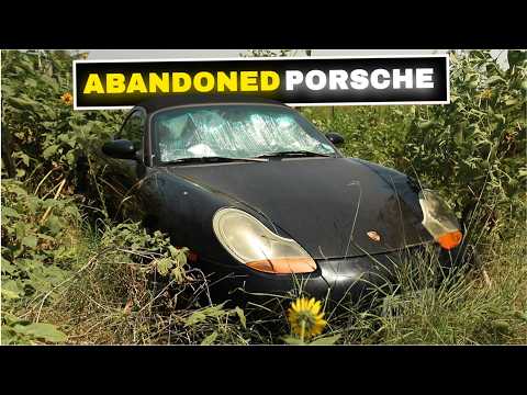 Abandoned Porsche Found With Snakes Inside Sports Car Rescued From Overgrown Field RESTORED